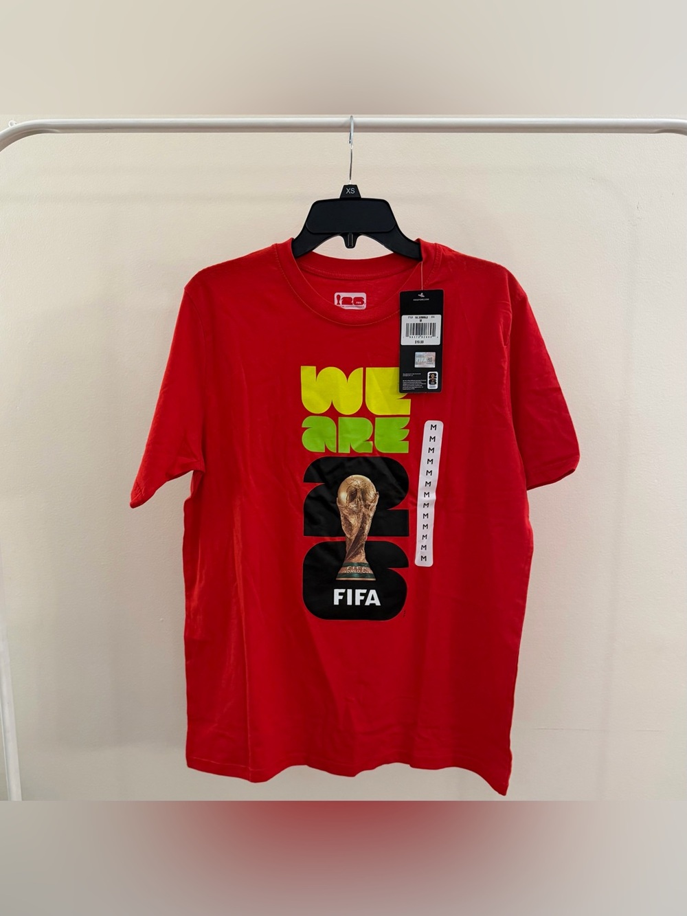NWT 2026 FIFA World Cup Official Licensed Product Graphic T-Shirt Red Medium